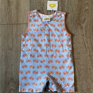 Crab Print The Yellow Lamb Baby Romper 18 months